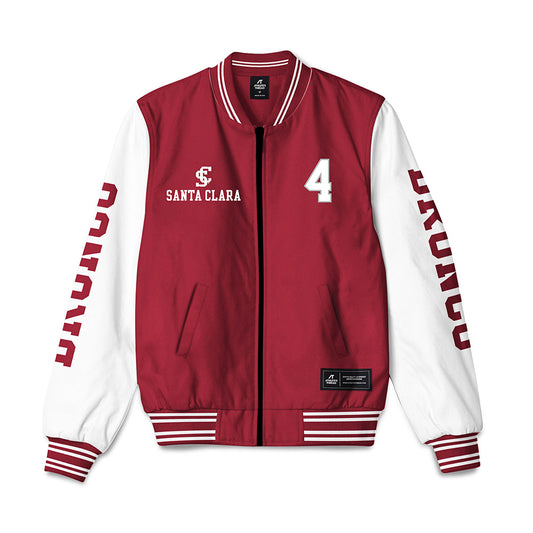 SCU - NCAA Women's Basketball : Maddy Warberg - Bomber Jacket-0