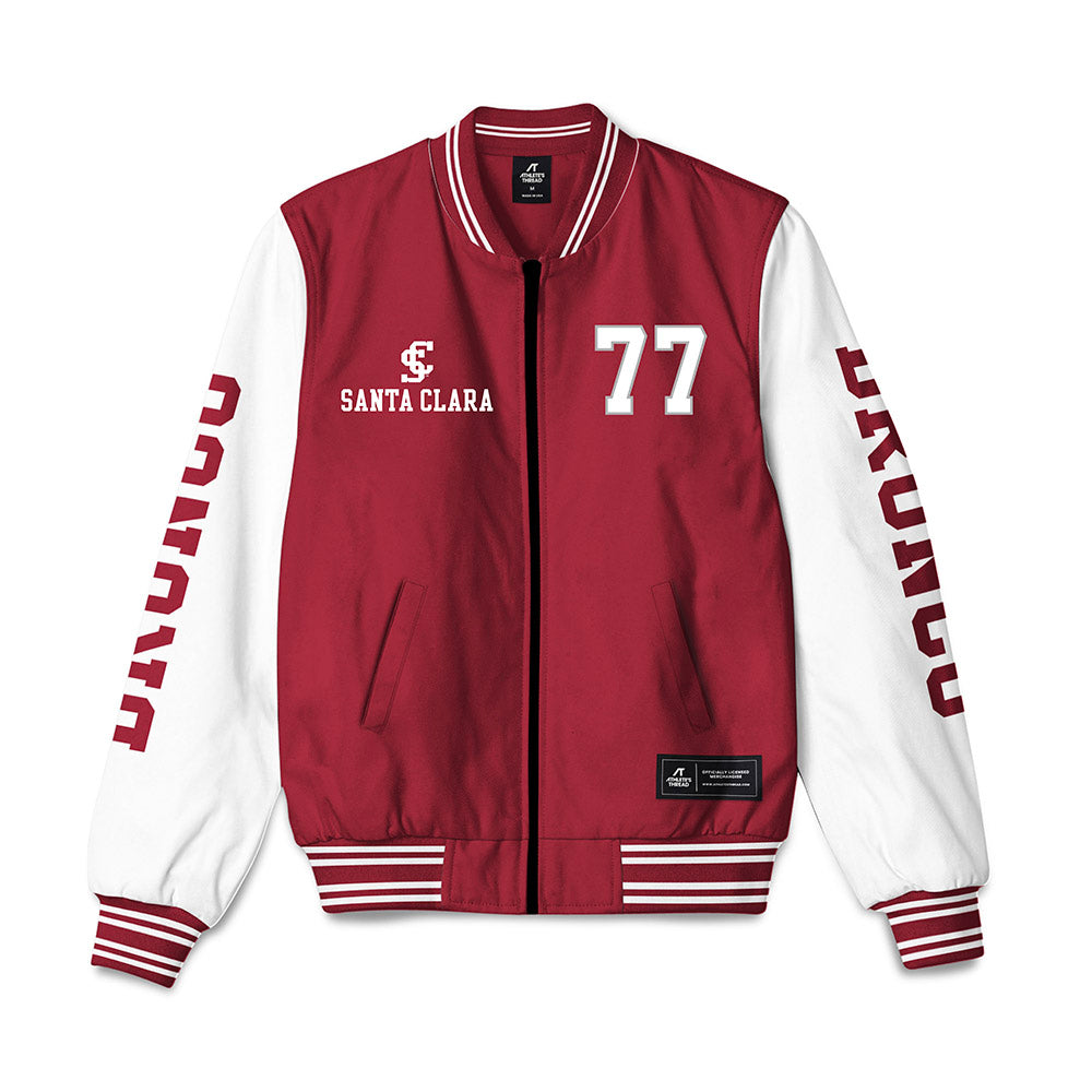 SCU - NCAA Softball : Ellison Schroeder - Bomber Jacket-0