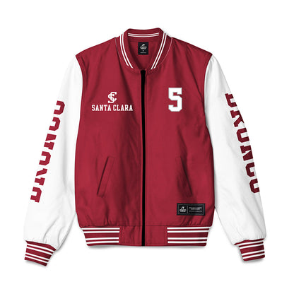 SCU - NCAA Women's Basketball : Sara Schmerbach - Bomber Jacket-0