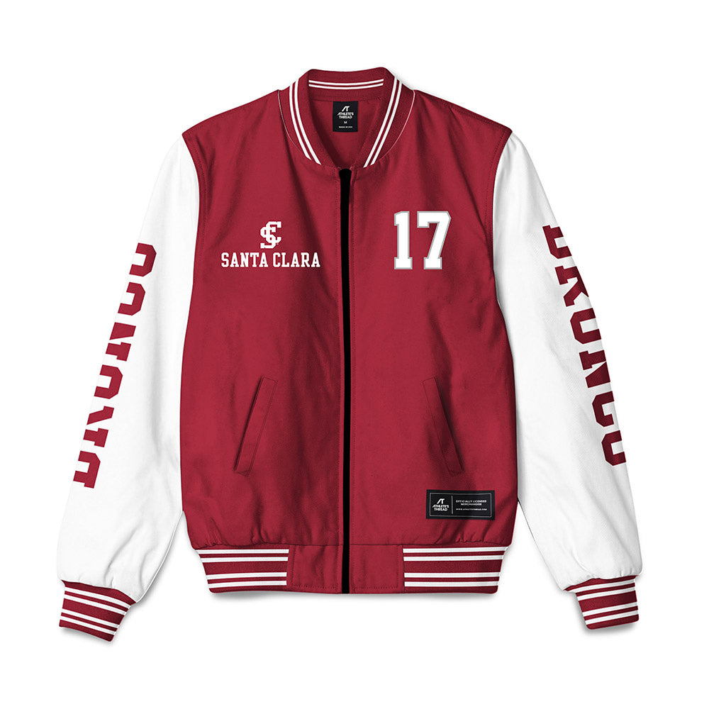 SCU - NCAA Men's Water Polo : Kyto Fraley - Bomber Jacket