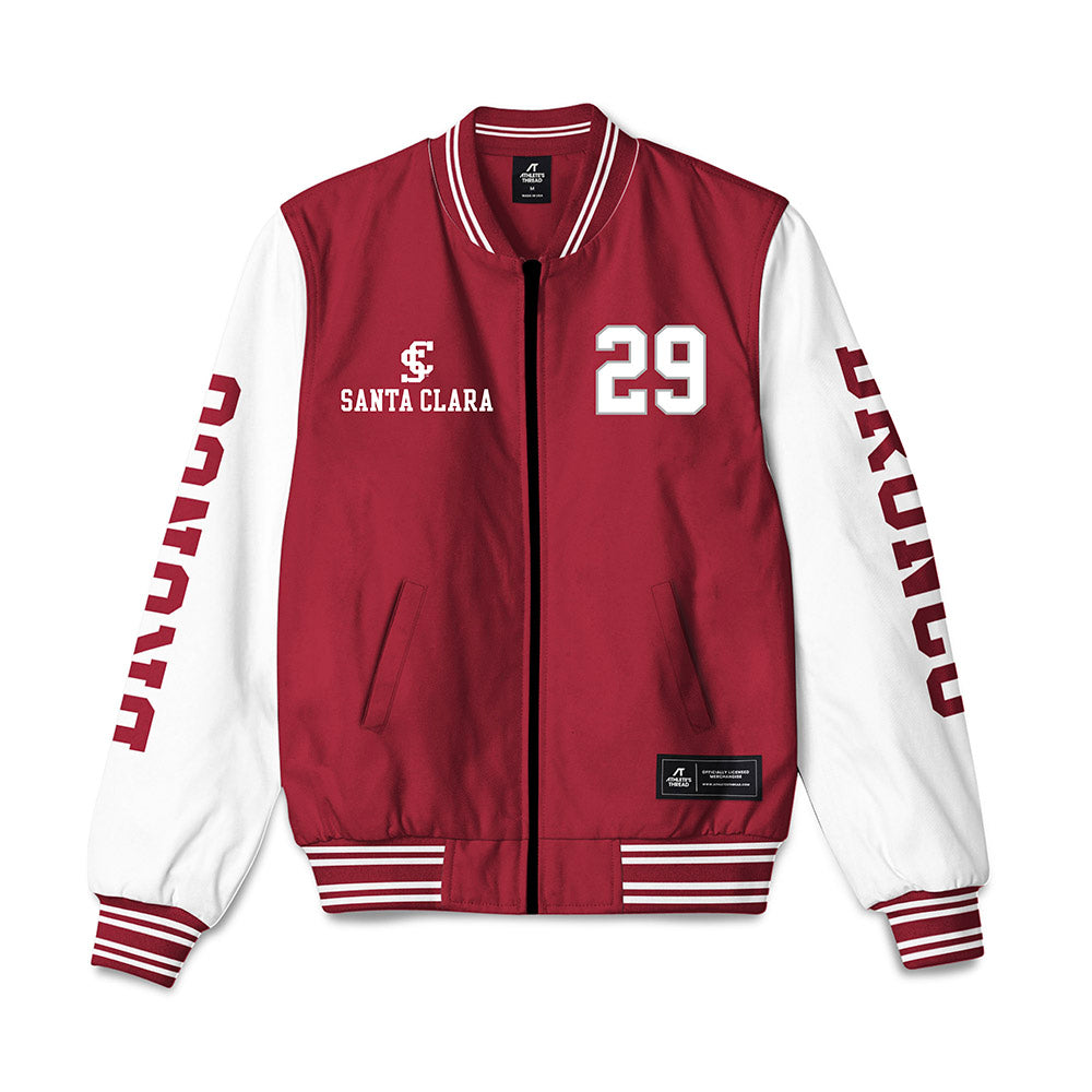 SCU - NCAA Baseball : Tyler Alleman - Bomber Jacket