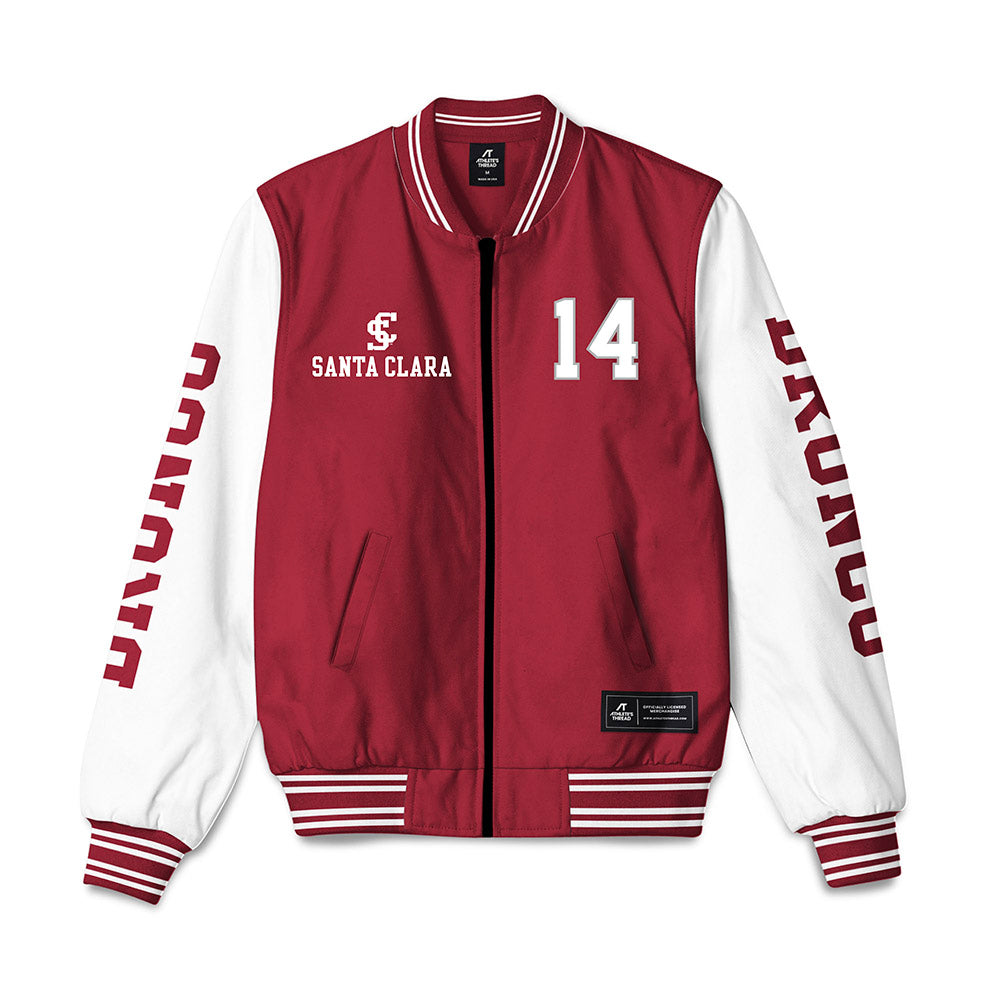 SCU - NCAA Men's Basketball : chris tadjo - Bomber Jacket-0