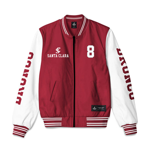 SCU - NCAA Men's Basketball : Elijah Mahi - Bomber Jacket-0
