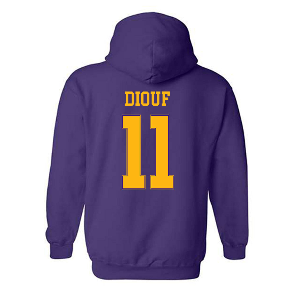 Northern Iowa - NCAA Men's Basketball : Ismael Diouf - Classic Shersey Hooded Sweatshirt-1