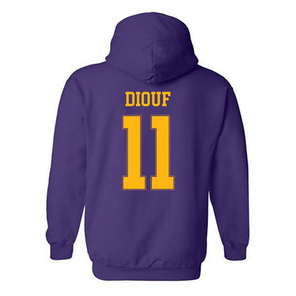 Northern Iowa - NCAA Men's Basketball : Ismael Diouf - Classic Shersey Hooded Sweatshirt-1