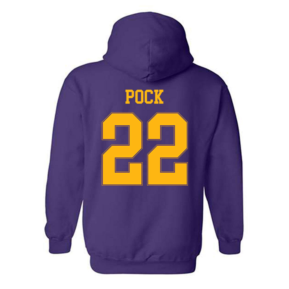 Northern Iowa - NCAA Men's Basketball : Kyle Pock - Classic Shersey Hooded Sweatshirt-1