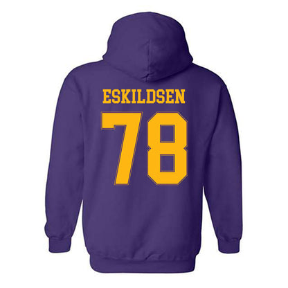 Northern Iowa - NCAA Football : Colby Eskildsen - Classic Shersey Hooded Sweatshirt-1