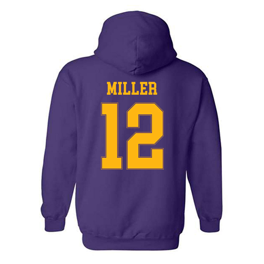 Northern Iowa - NCAA Men's Basketball : Charlie Miller - Classic Shersey Hooded Sweatshirt-1