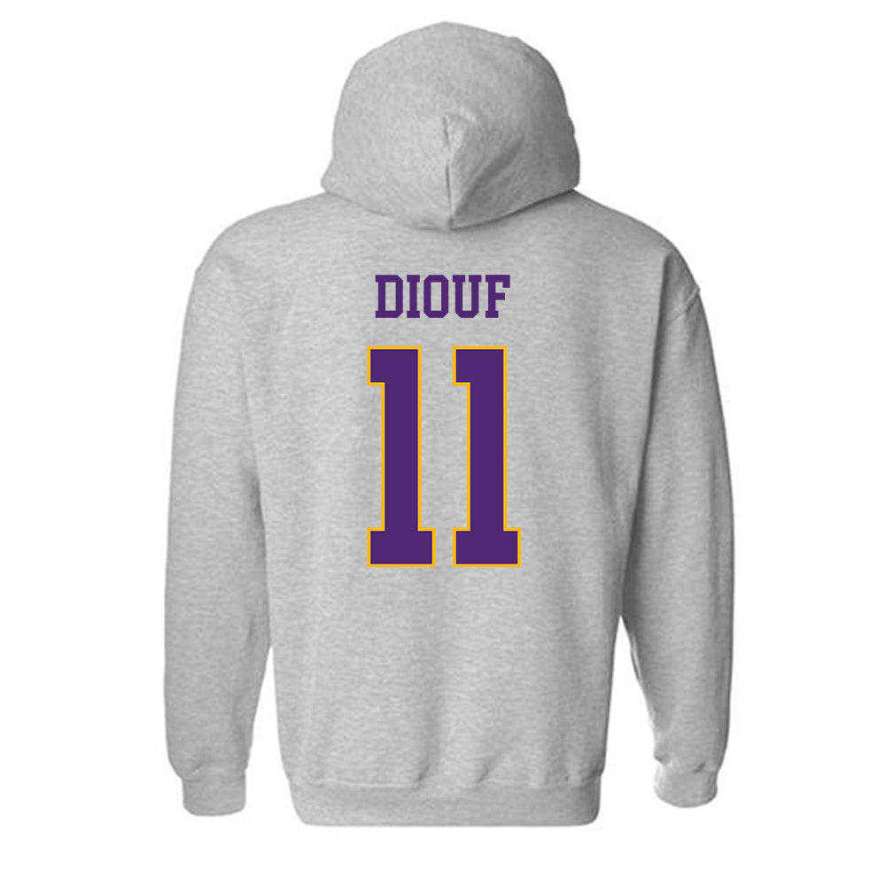 Northern Iowa - NCAA Men's Basketball : Ismael Diouf - Classic Shersey Hooded Sweatshirt-1