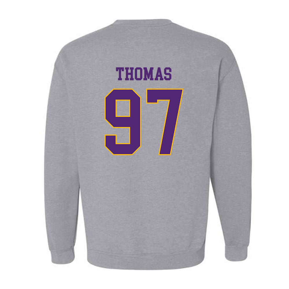 Northern Iowa - NCAA Football : Theo Thomas - Classic Shersey Crewneck Sweatshirt-1
