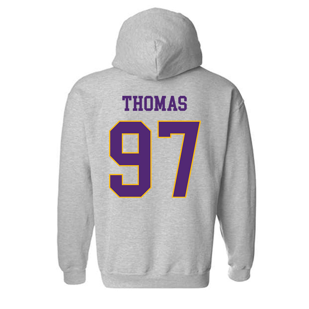 Northern Iowa - NCAA Football : Theo Thomas - Classic Shersey Hooded Sweatshirt-1