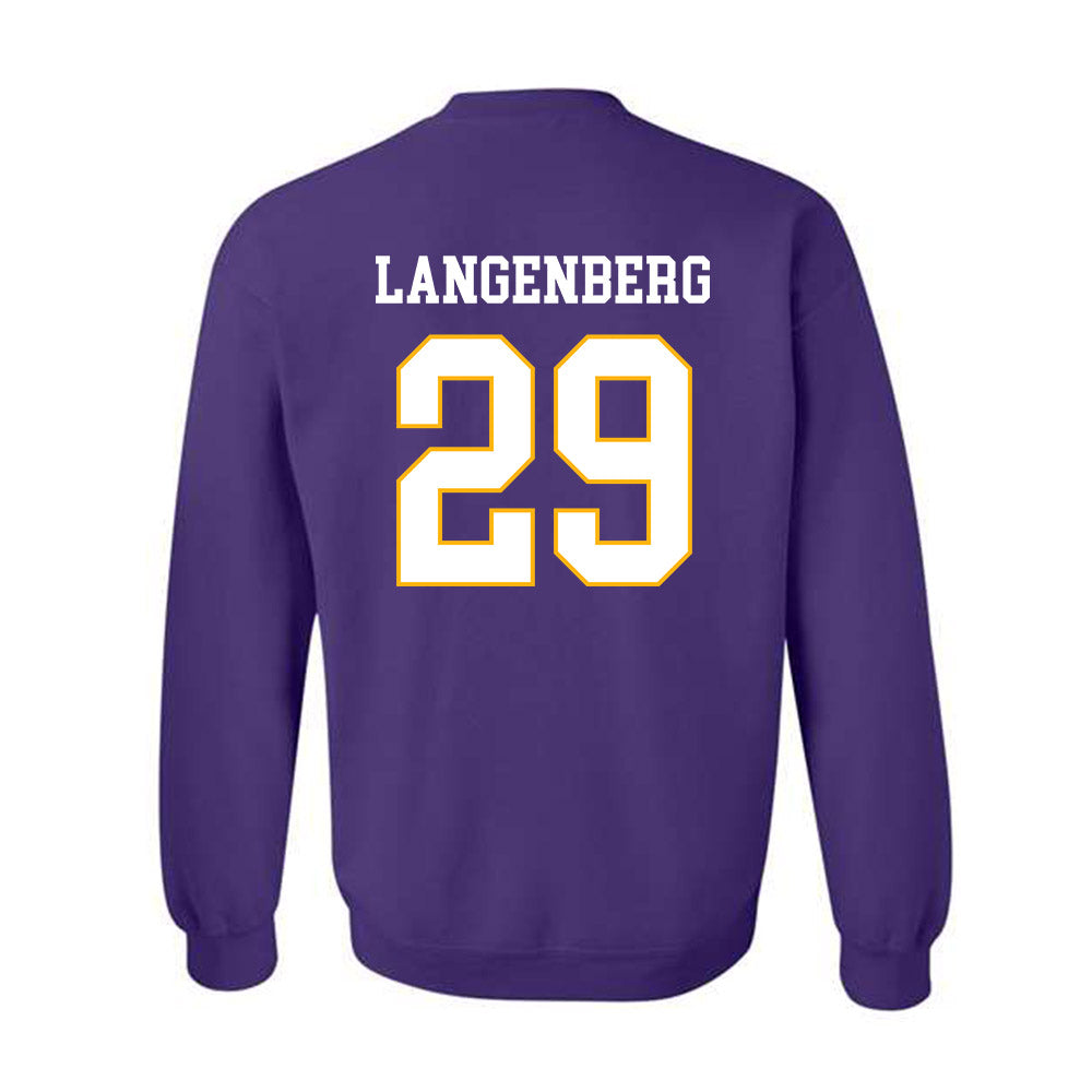 Northern Iowa - NCAA Football : Tucker Langenberg - Classic Shersey Crewneck Sweatshirt-1