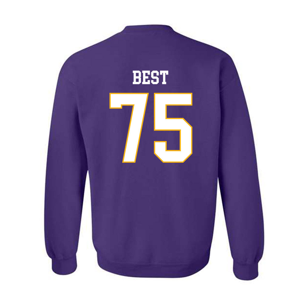 Northern Iowa - NCAA Football : Connor Best - Classic Shersey Crewneck Sweatshirt-1