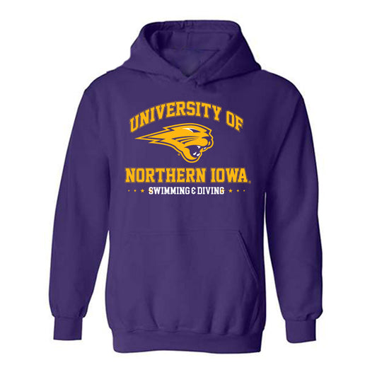 Northern Iowa - NCAA Women's Swimming & Diving : Aspen Cole - Classic Shersey Hooded Sweatshirt-0