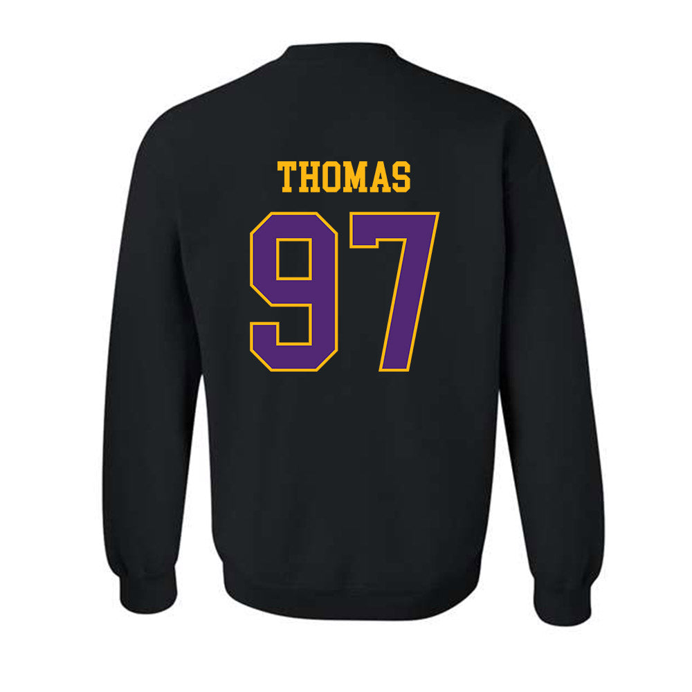 Northern Iowa - NCAA Football : Theo Thomas - Classic Shersey Crewneck Sweatshirt-1