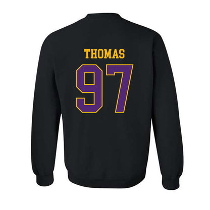 Northern Iowa - NCAA Football : Theo Thomas - Classic Shersey Crewneck Sweatshirt-1