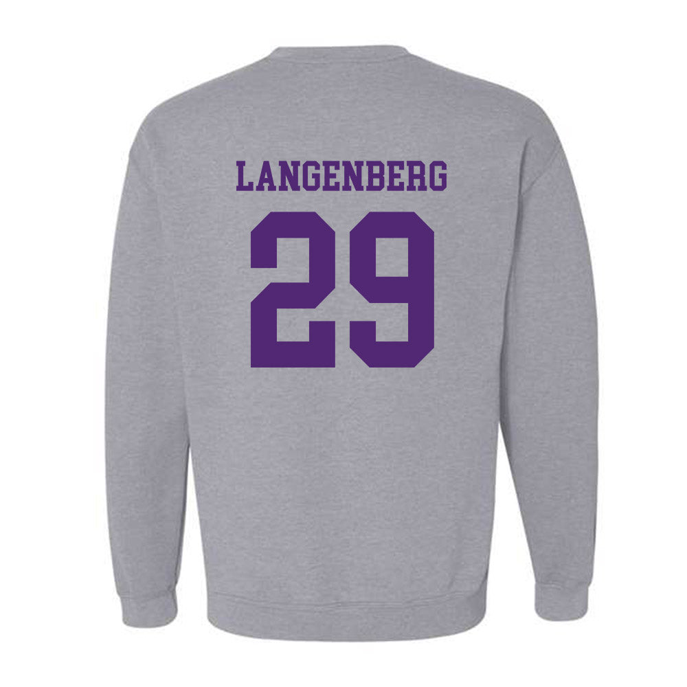 Northern Iowa - NCAA Football : Tucker Langenberg - Classic Shersey Crewneck Sweatshirt-1