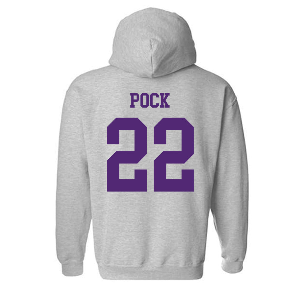 Northern Iowa - NCAA Men's Basketball : Kyle Pock - Classic Shersey Hooded Sweatshirt-1