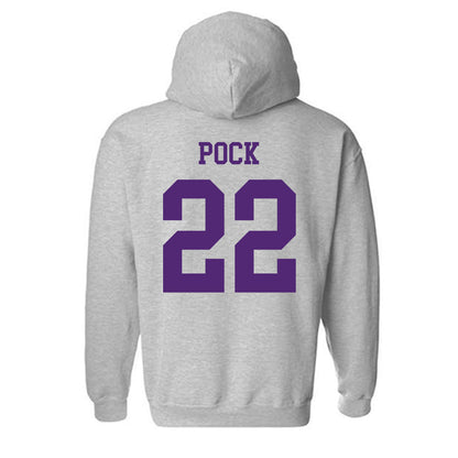 Northern Iowa - NCAA Men's Basketball : Kyle Pock - Classic Shersey Hooded Sweatshirt-1