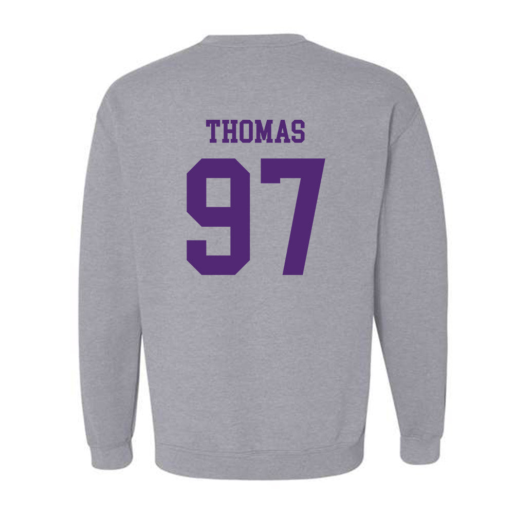 Northern Iowa - NCAA Football : Theo Thomas - Classic Shersey Crewneck Sweatshirt-1
