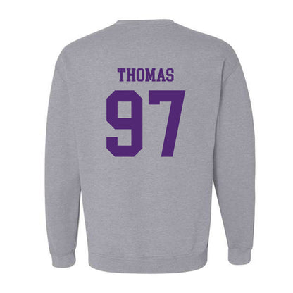 Northern Iowa - NCAA Football : Theo Thomas - Classic Shersey Crewneck Sweatshirt-1