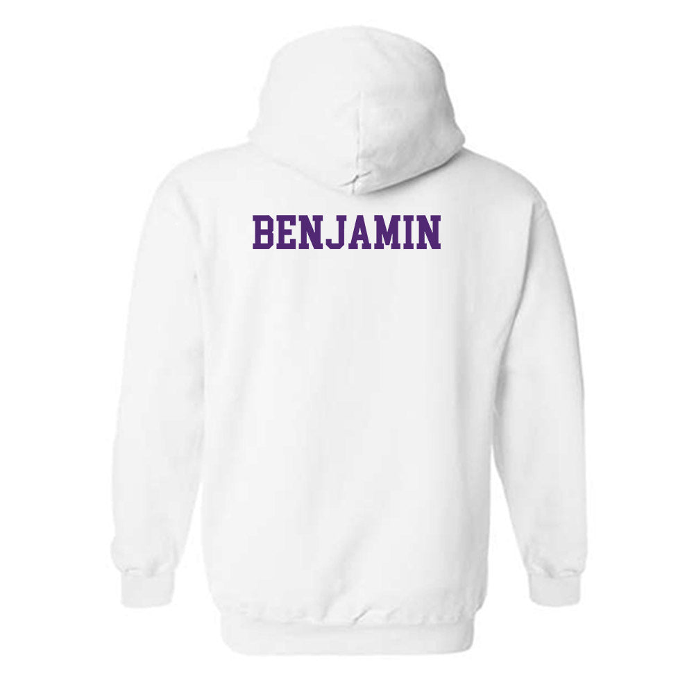 Northern Iowa - NCAA Women's Swimming & Diving : Crystal Benjamin - Classic Shersey Hooded Sweatshirt-1