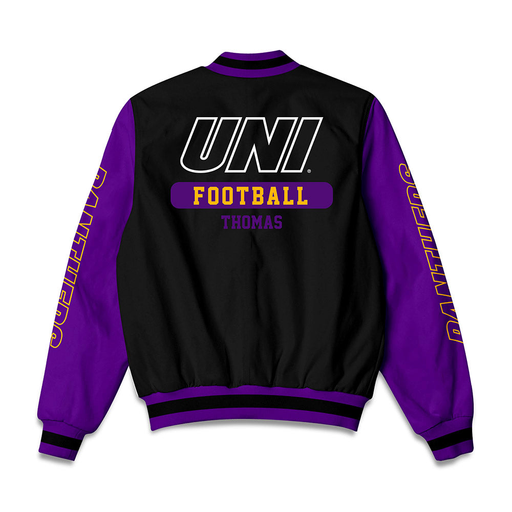 Northern Iowa - NCAA Football : Theo Thomas - Bomber Jacket-1