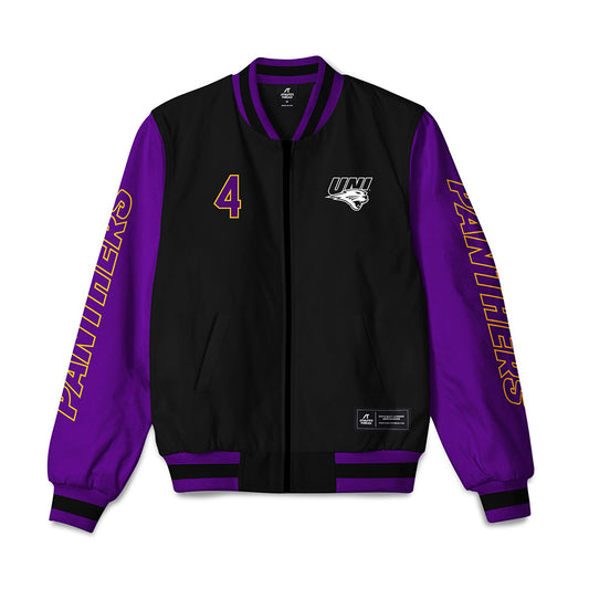 Northern Iowa - NCAA Men's Basketball : Trey Campbell - Bomber Jacket-0