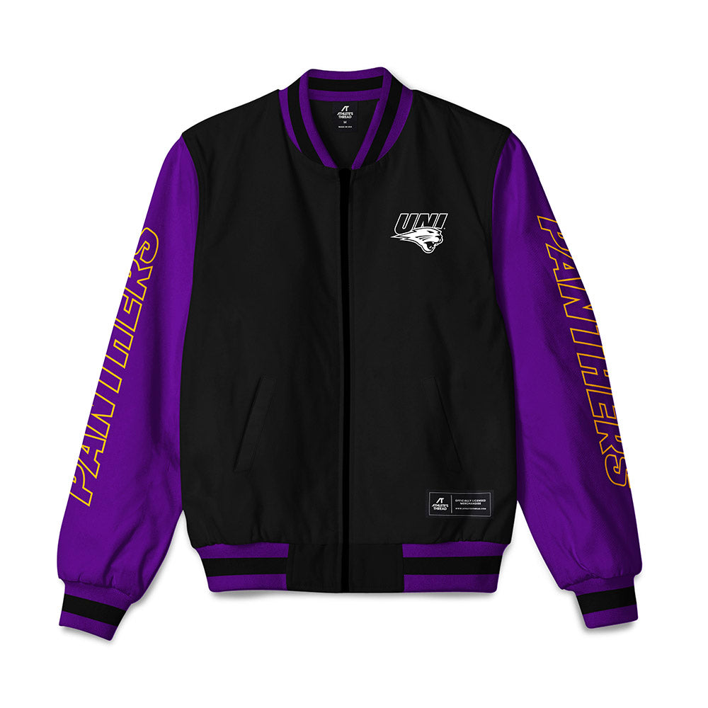 Northern Iowa - NCAA Women's Cross Country : Clare Wright - Bomber Jacket-0
