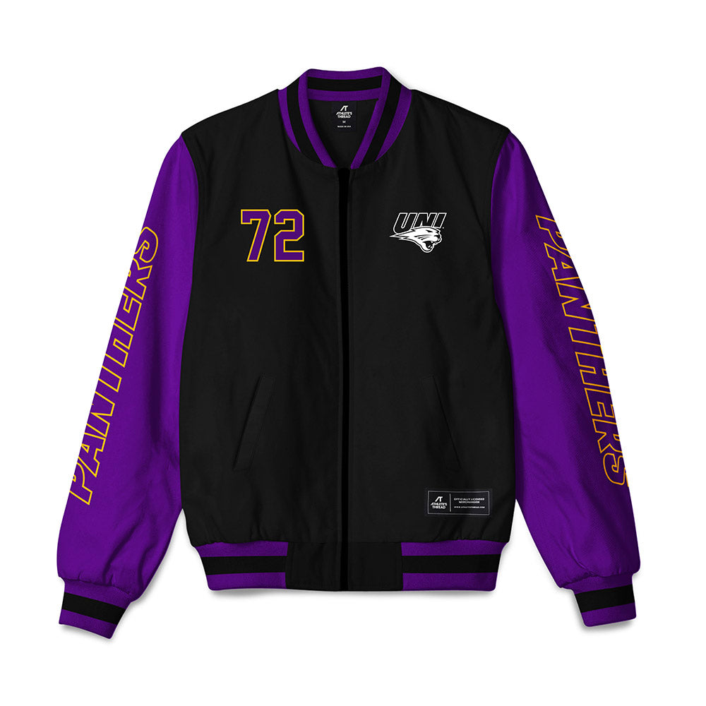 Northern Iowa - NCAA Football : Max Schmeltzer - Bomber Jacket-0
