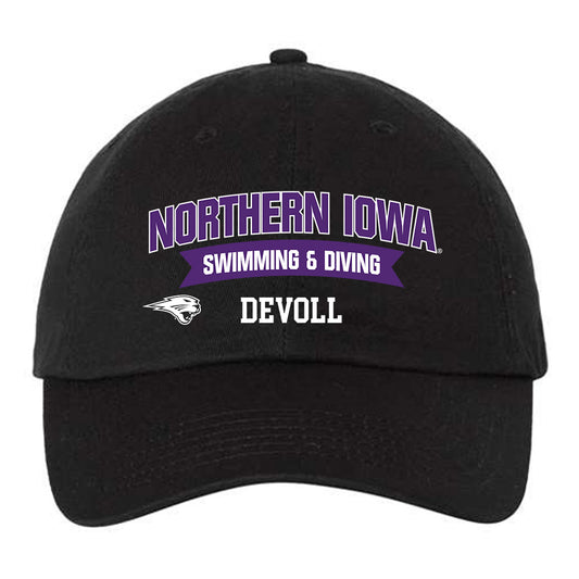 Northern Iowa - NCAA Women's Swimming & Diving : Natalie DeVoll - Dad Hat-0
