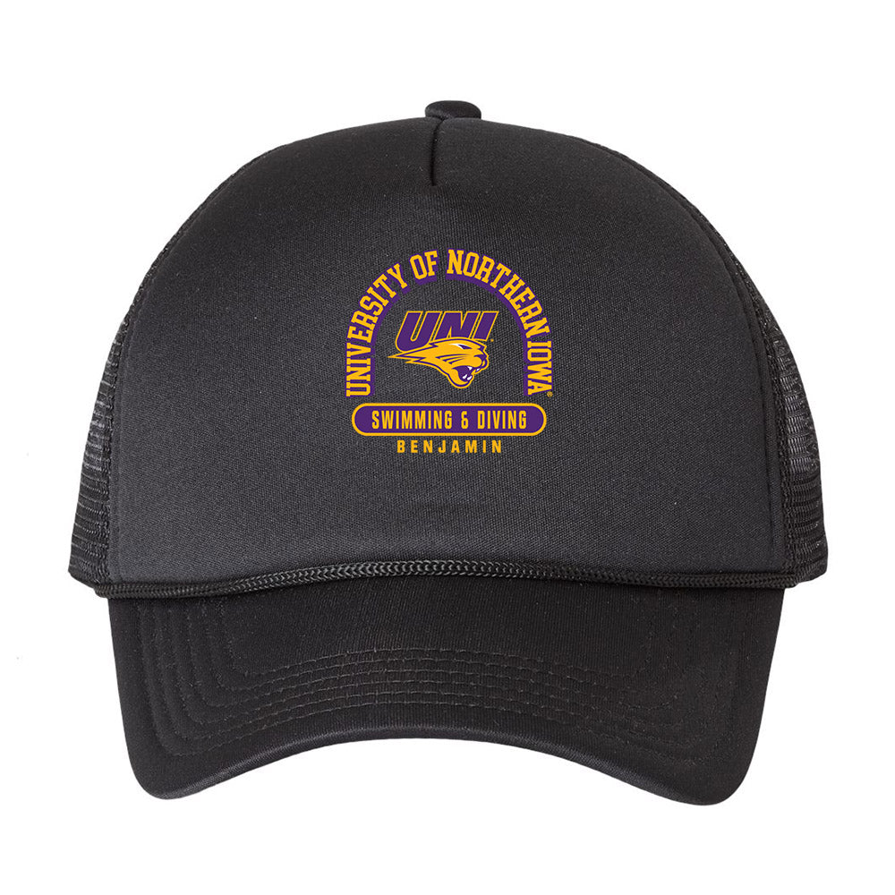 Northern Iowa - NCAA Women's Swimming & Diving : Crystal Benjamin - Trucker Hat-0