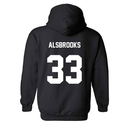 BU - NCAA Football : Trey Alsbrooks - Classic Shersey Hooded Sweatshirt-1