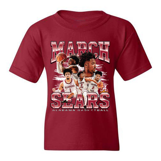 Alabama - NCAA Men's Basketball : Mark Sears - Youth T-Shirt 2023 - 2024 Post Season