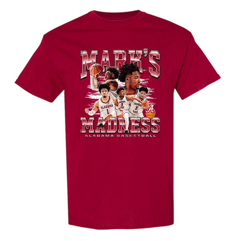 Alabama - NCAA Menâ€™s Basketball : Mark Sears - Markâ€™s Madness - Short Sleeve T-Shirt