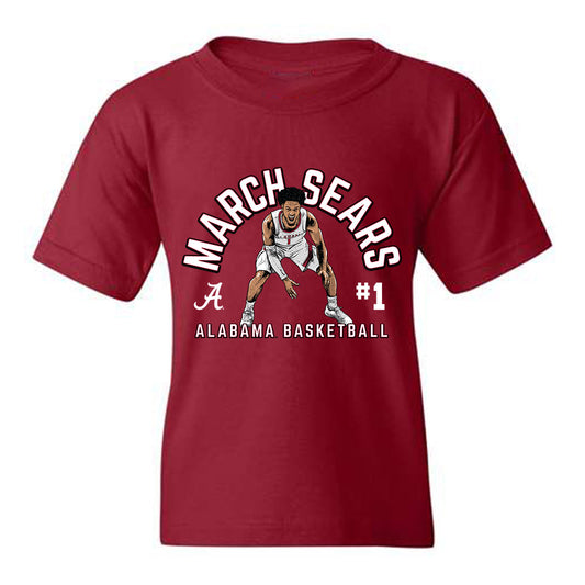 Alabama - NCAA Men's Basketball : Mark Sears - Youth T-Shirt