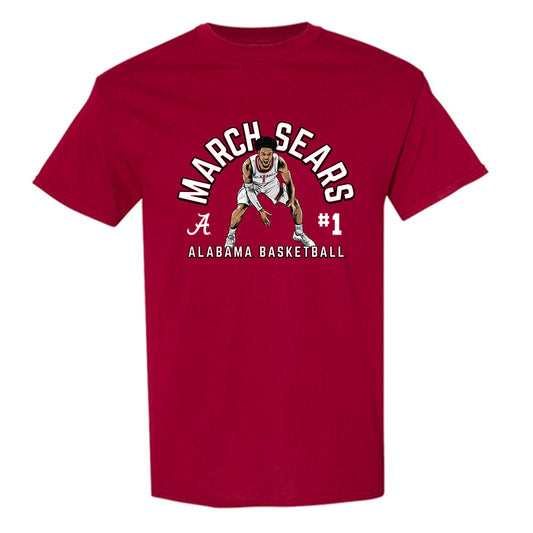 Alabama - NCAA Men's Basketball : Mark Sears - T-Shirt Individual Caricature