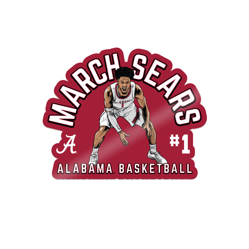 Alabama - NCAA Men's Basketball : Mark Sears - Sticker Individual Caricature