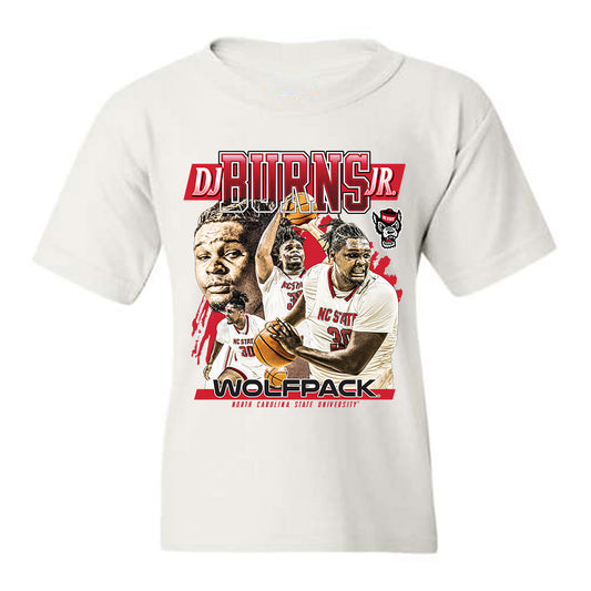 NC State - NCAA Men's Basketball : DJ Burns Jr. - Official 2023 - 2024 Post Season -Youth T-Shirt