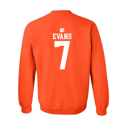 Clemson - NCAA Women's Basketball : Summah Evans - Sports Shersey Crewneck Sweatshirt-1