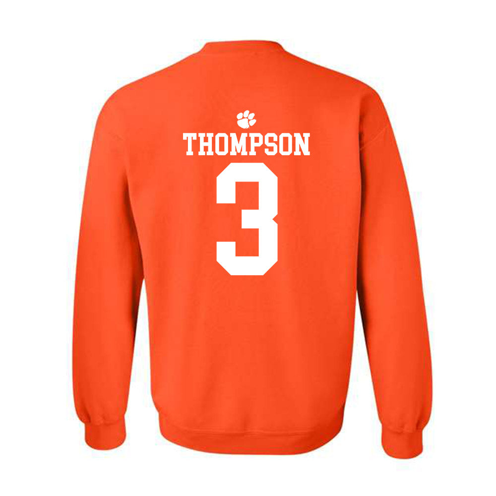 Clemson - NCAA Men's Basketball : Chase Thompson - Sports Shersey Crewneck Sweatshirt-1