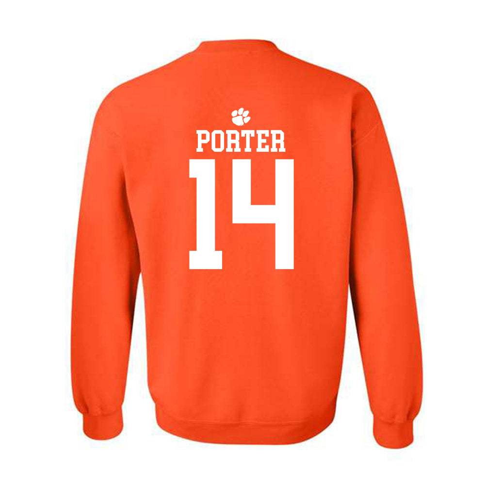 Clemson - NCAA Women's Basketball : Addie Porter - Sports Shersey Crewneck Sweatshirt-1