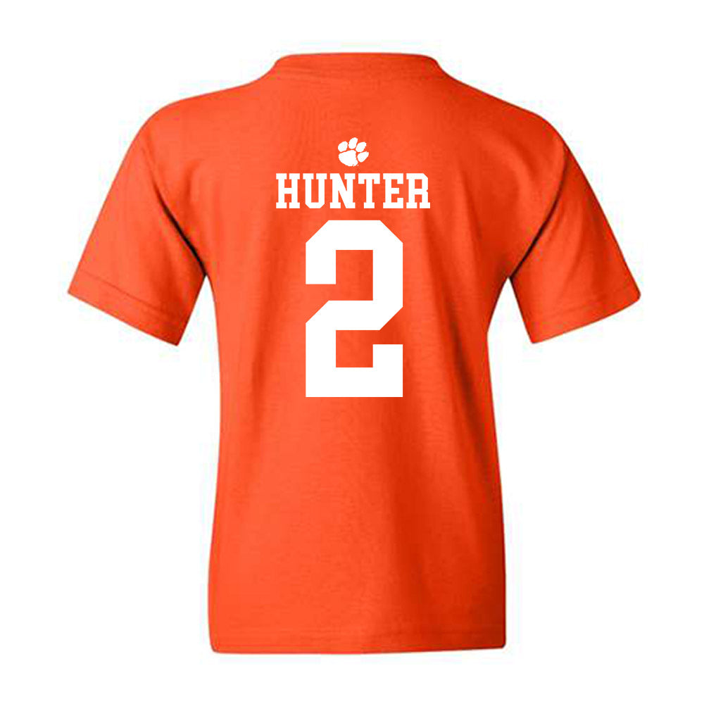 Clemson - NCAA Men's Basketball : Dillon Hunter - Sports Shersey Youth T-Shirt-1