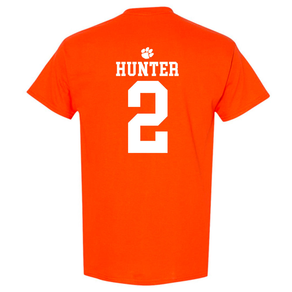 Clemson - NCAA Men's Basketball : Dillon Hunter - Sports Shersey T-Shirt-1