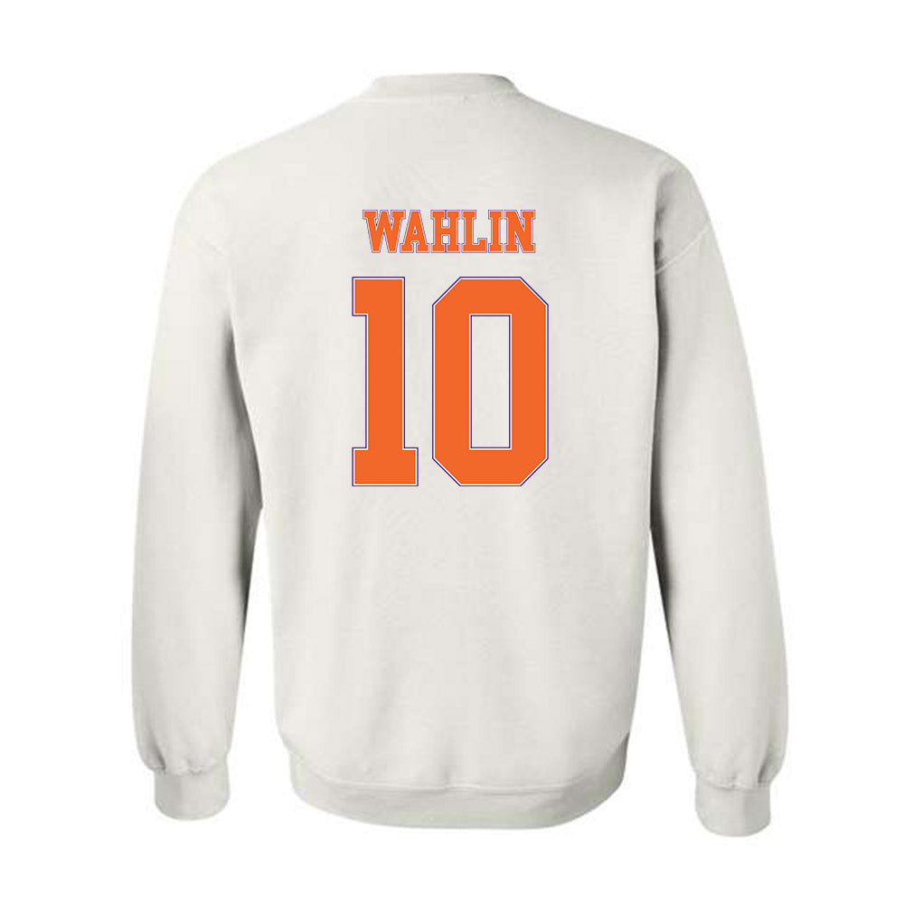 Clemson - NCAA Men's Basketball : Jake Wahlin - Sports Shersey Crewneck Sweatshirt-1