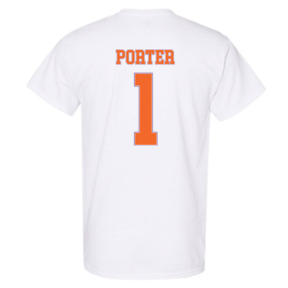 Clemson - NCAA Men's Basketball : Jestin Porter - Sports Shersey T-Shirt-1