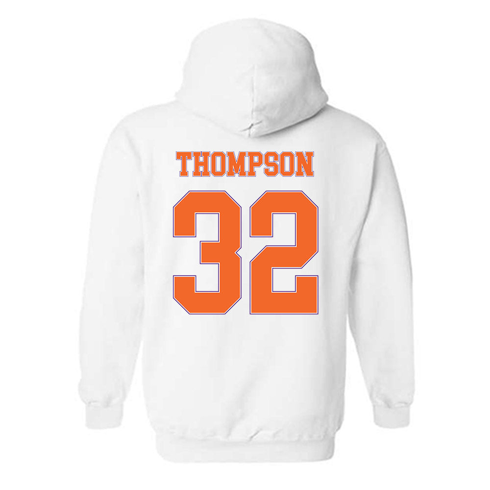 Clemson - NCAA Women's Basketball : Raven Thompson - Sports Shersey Hooded Sweatshirt-1
