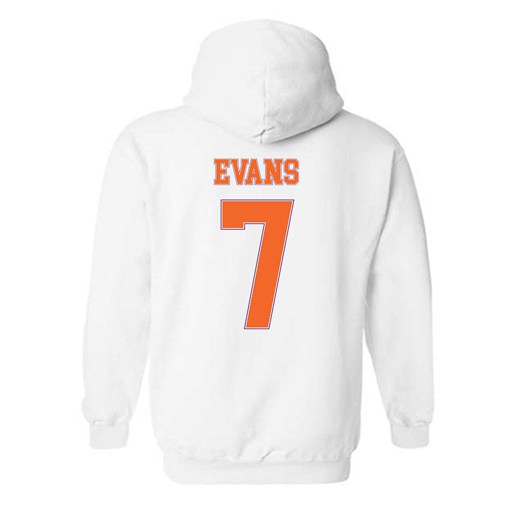 Clemson - NCAA Women's Basketball : Summah Evans - Sports Shersey Hooded Sweatshirt-1