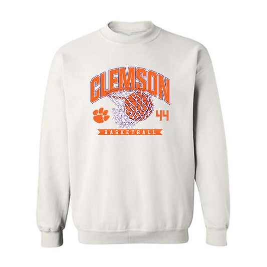 Clemson - NCAA Men's Basketball : Trent Steinour - Sports Shersey Crewneck Sweatshirt-0