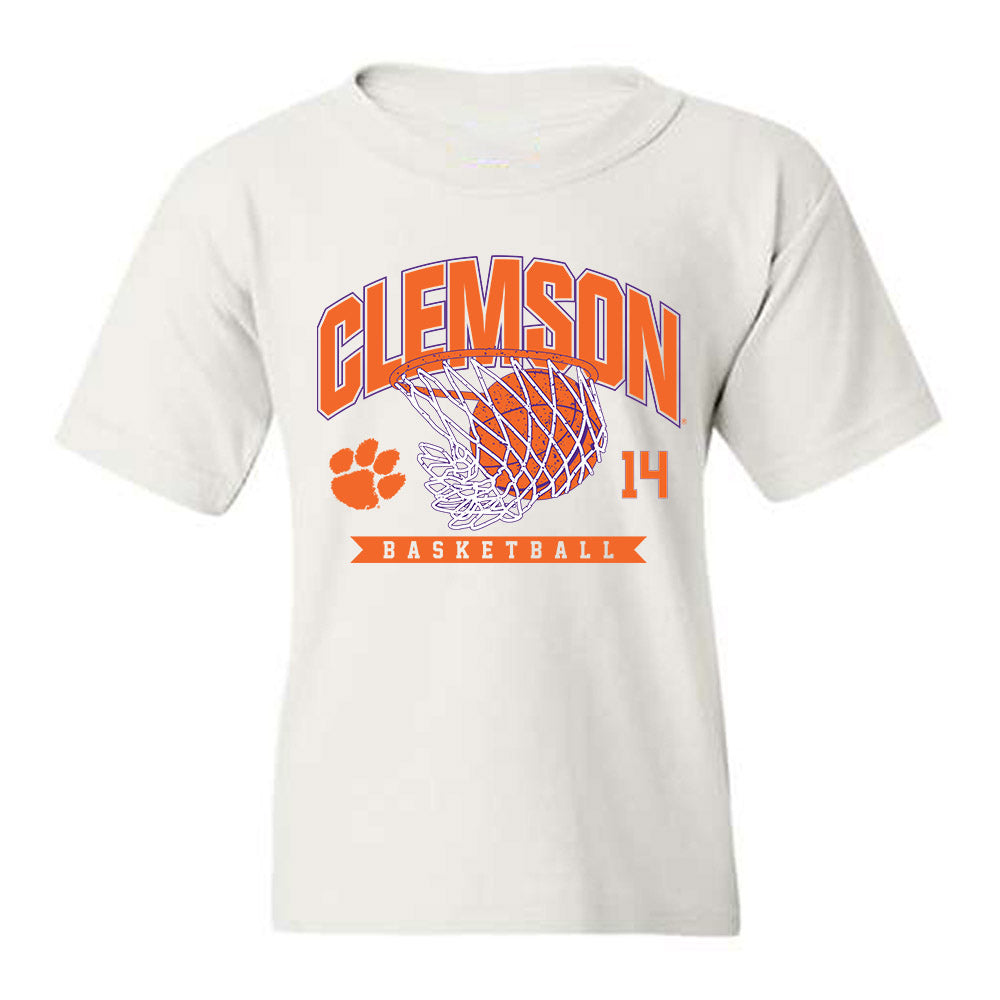 Clemson - NCAA Men's Basketball : Blake Davidson - Sports Shersey Youth T-Shirt-0